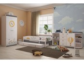 Детская комната для мальчика "Гео" с кроватью из массива бука