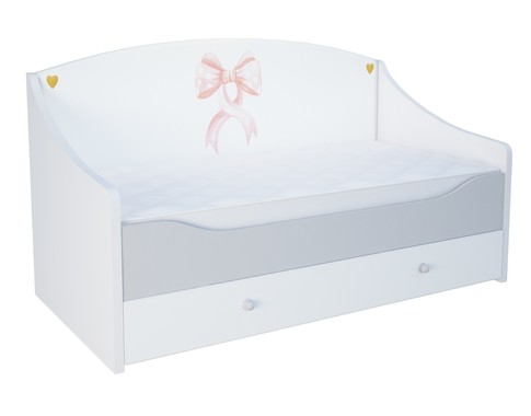 Детская кровать-диван в нескольких размерах "La Princess" - Вариант 2 с "рисунком Бант"