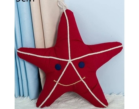 Подушка 45*45 морская звезда красная