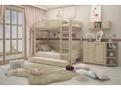 Детская комната для двух девочек "Capri" c двухъярусной кроватью 