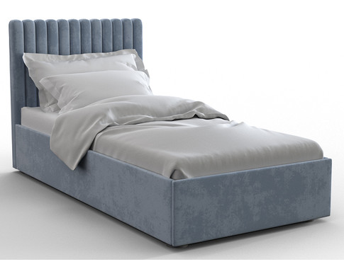 Кровать с мягкой обивкой и подъемной решеткой (Цвет обивки на выбор) - Вариант 2